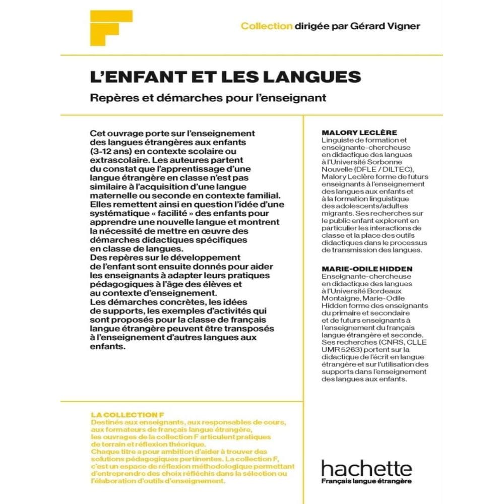 Collection F - L´Enfant Et Les Langues: Reperes Et Demarches Pour L´Enseignant