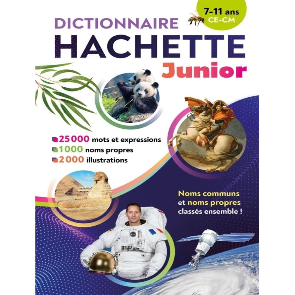Dictionnaire Hachette Junior - Ce-Cm  7-11 Ans (2024)