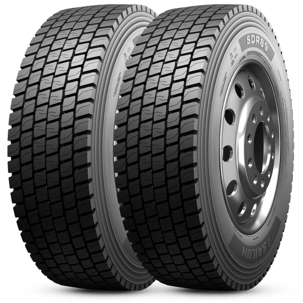 Kit 2 Pneu Aro 22.5 275/80R22.5 Sailun SDR89 149/146L 16PR