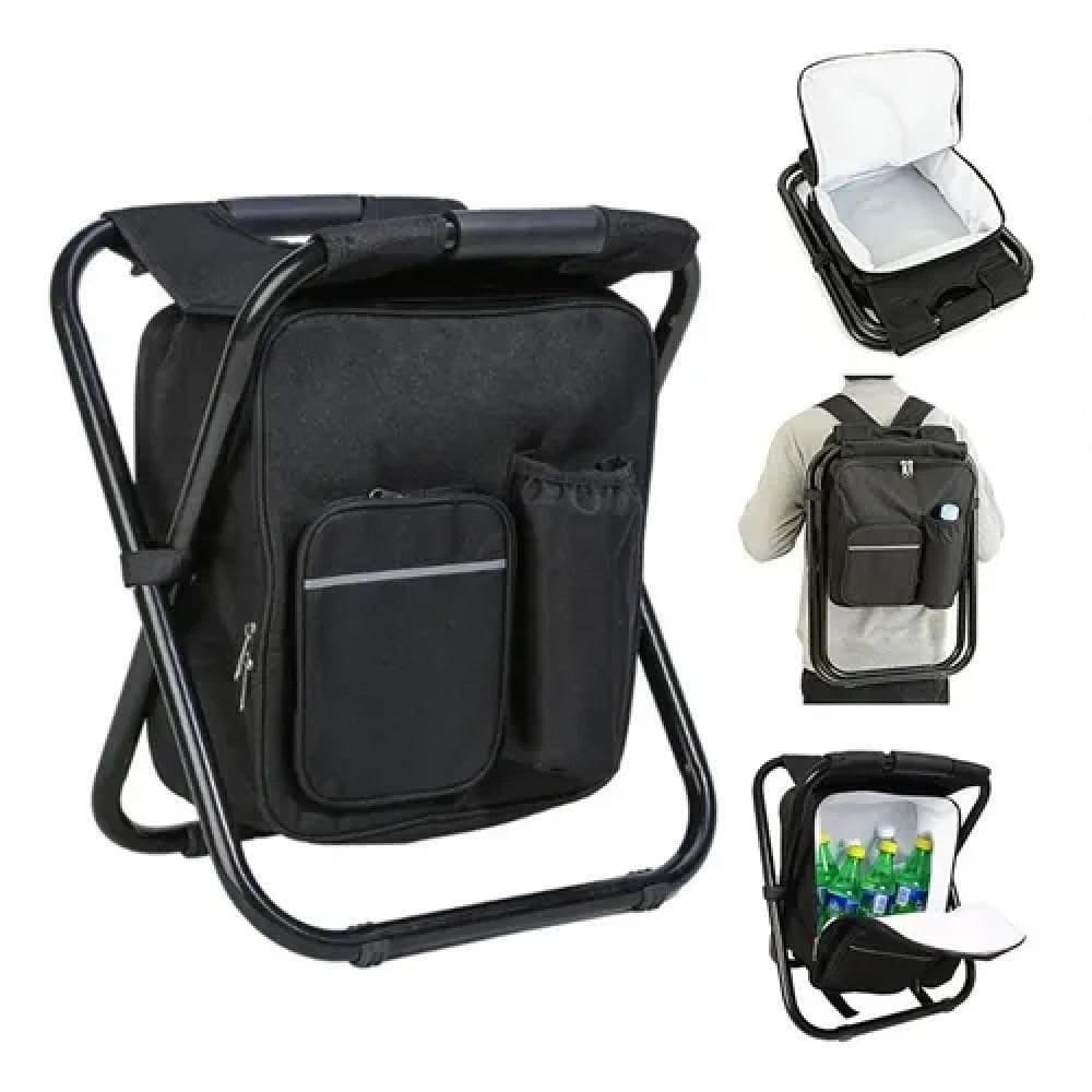 Banqueta Mochila Dobravel Vira Cadeira Bolsa Termica Portatil Multiuso Camping Pesqueiro Pesca 2 E 1
