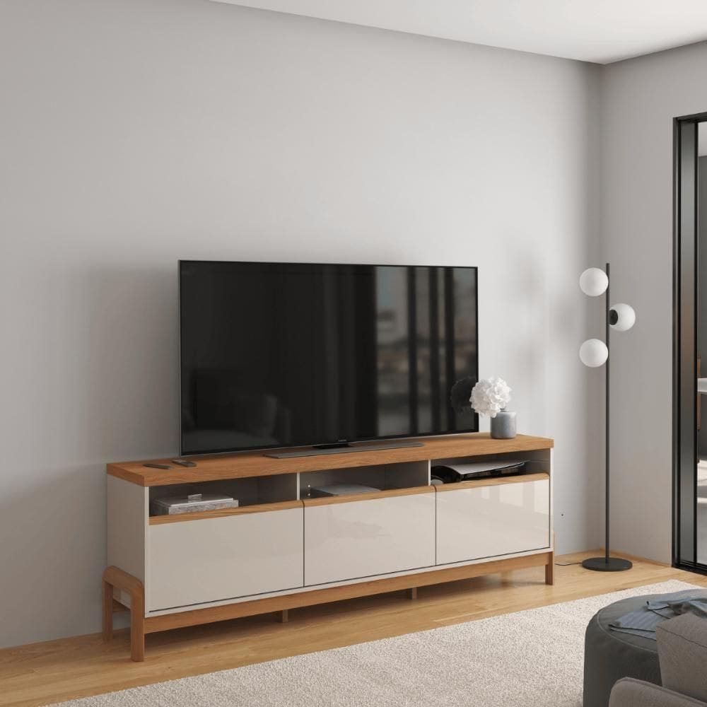 Rack Para Sala Italia Off White New-jequitiba