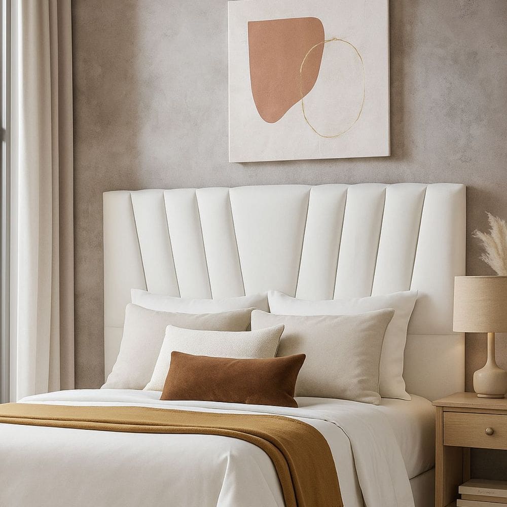 Cabeceira Cama Box King 195 cm Lizza em Suede Com Frame