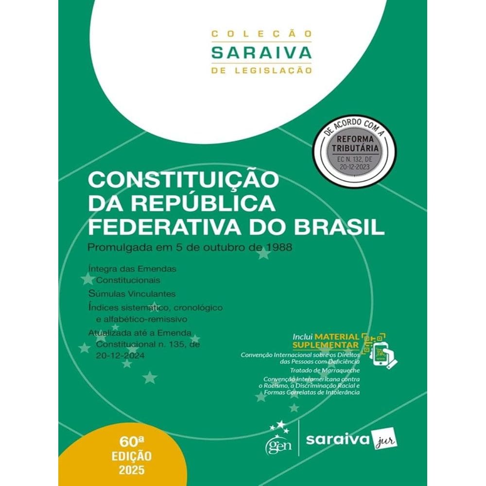 Constituicao Da Republica Federativa Do Brasil - Col.Saraiva De Legislacao - 60ª Edicao 2025