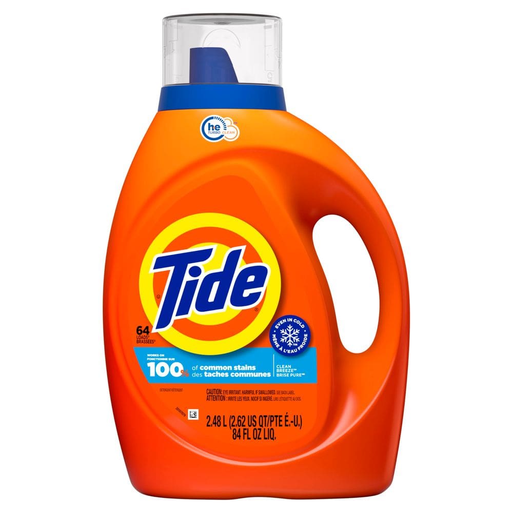 Detergente para roupa Tide Liquid Clean Breeze Scent 2.5L 64 cargas