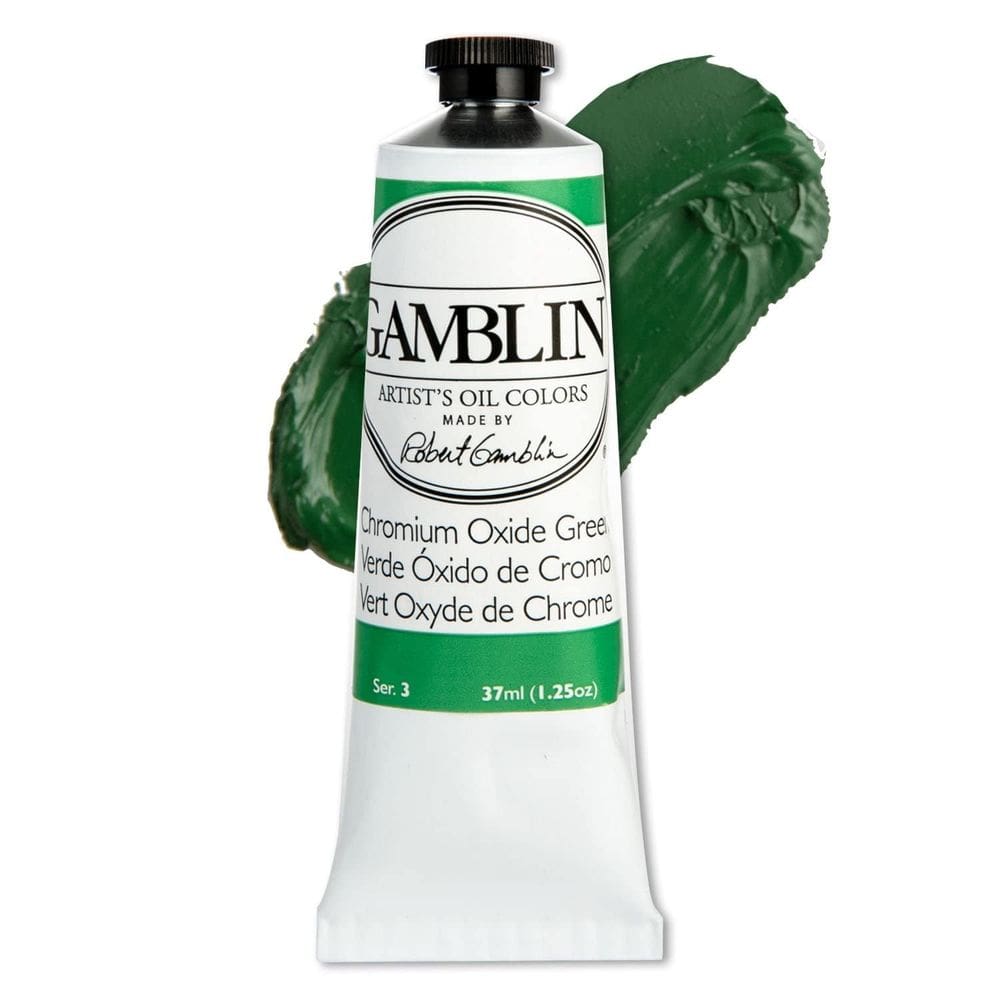 Tinta a óleo Artist Gamblin Chromium Oxide Green 37mL
