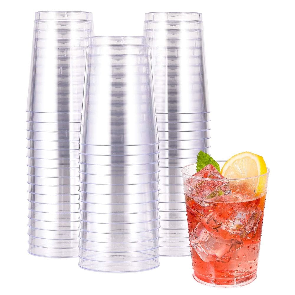 Copos plásticos descartáveis JOLLY CHEF 300mL Clear, pacote com 50