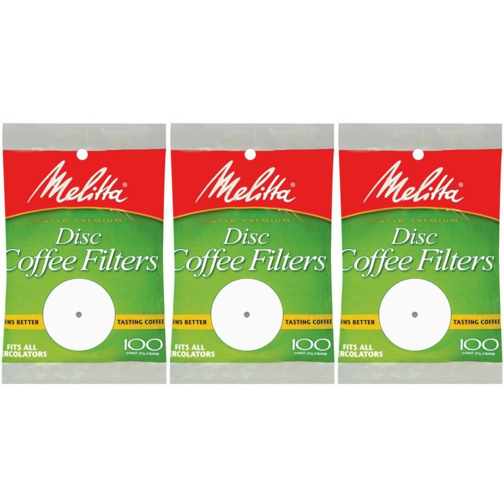 Filtros de café Melitta Disc, pacote com 100 coadores
