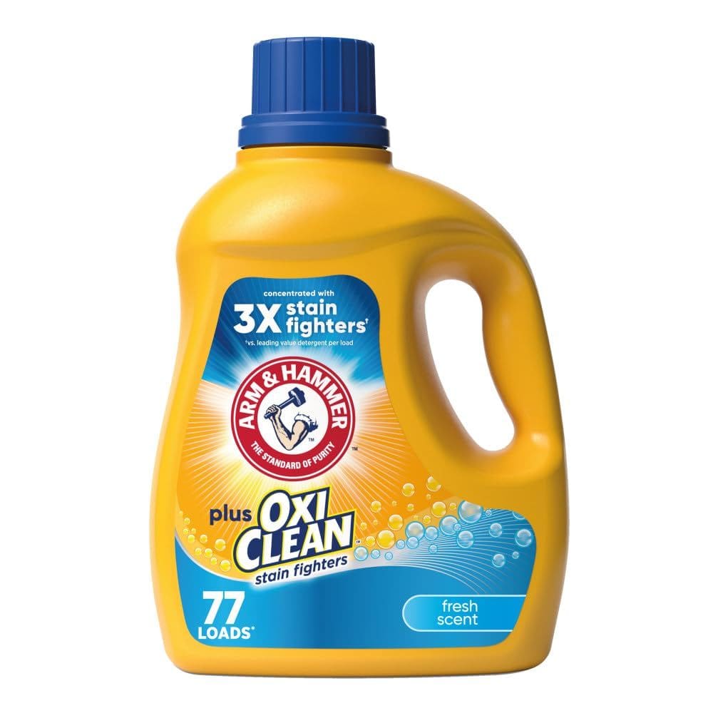 Detergente líquido para roupa Arm & Hammer Plus OxiClean 2.97L