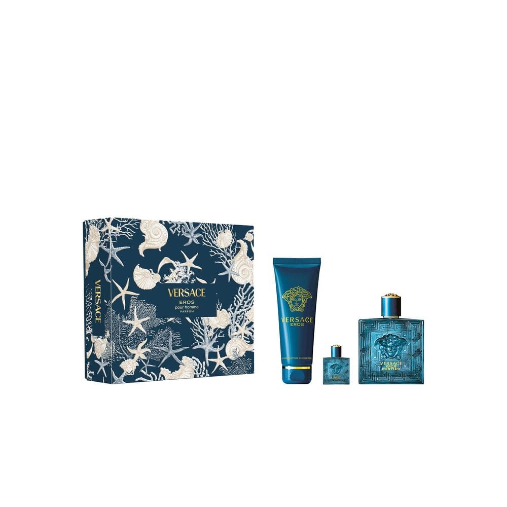 Conjunto de presente Perfume Versace Eros 100ml para homens