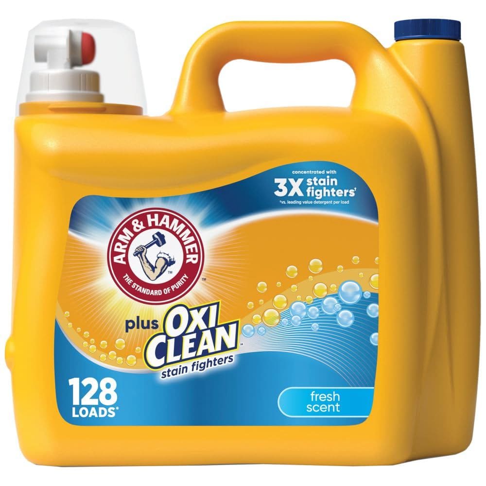 Detergente líquido para roupa Arm & Hammer Plus OxiClean 4,9 L