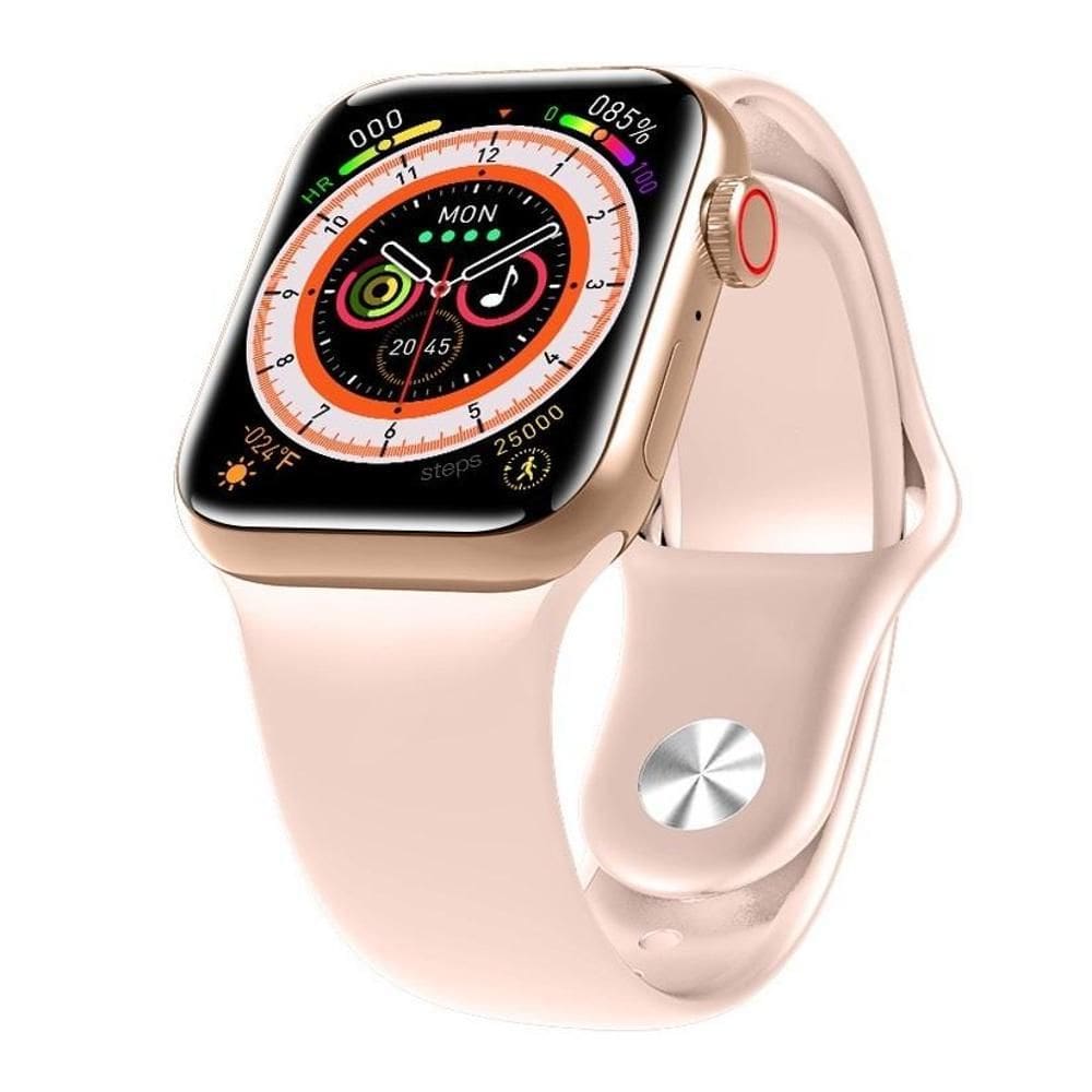 Relogio Digital Mini Smartwatch Gs8 Watch 8 Tamanho 41mm Rosa