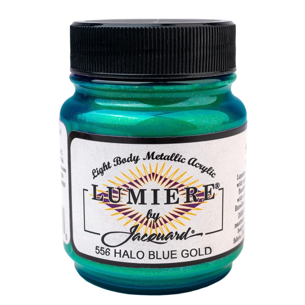 Tinta para tecido Jacquard Lumiere Halo Blue Gold 66mL