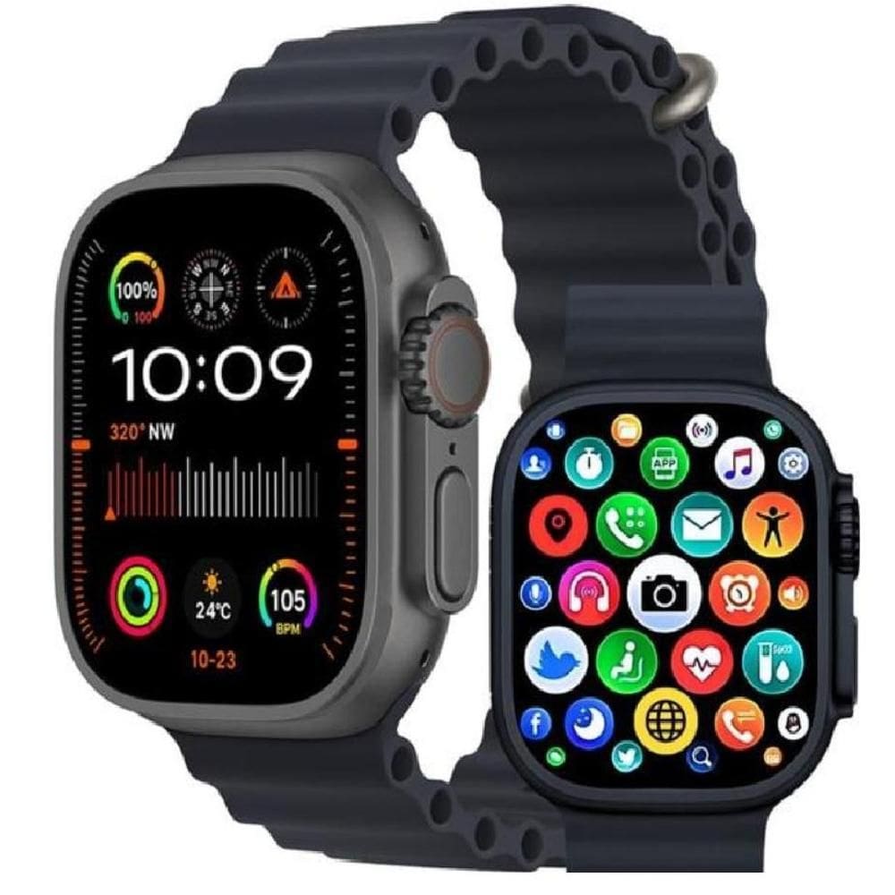 Relógio Digital Smartwatch Watch Ultra X 49mm Tela Super AMOLED Preto