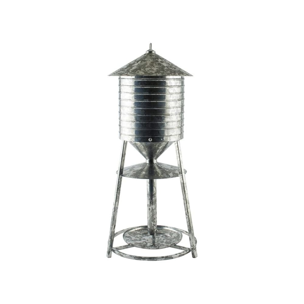 Bandeja de sementes Woodlink FDR Galvanized Water Tower cinza 16,25 cm