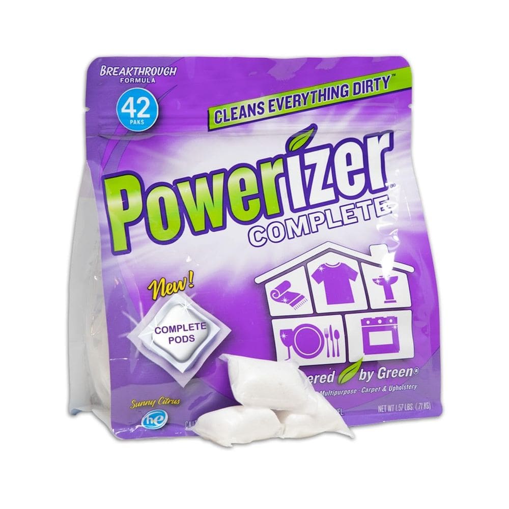Cápulas de limpeza Powerizer Complete 42 cápsulas para lavanderia e lava-louças
