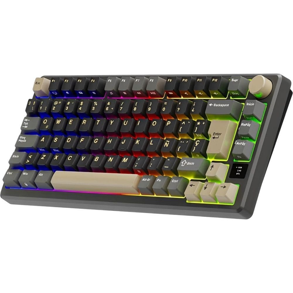 Teclado Mecanico Royal Kludge RKM75 75% RGB Switch Brown