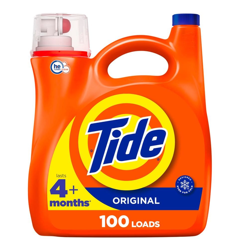 Detergente para roupa Tide Liquid autêntico Scent 3.9L 100 cargas