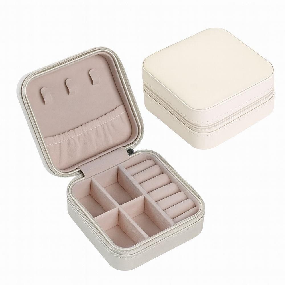 Mini Porta-jóias Em Couro Sintético