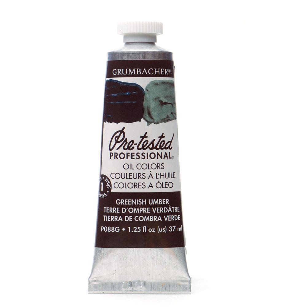 Tinta a óleo Grumbacher pré-testada Greenish Umber 37mL