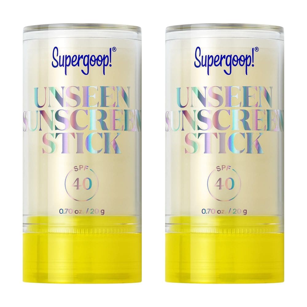 Protetor solar Stick Supergoop! Unseen SPF 40 20mL, pacote com 2