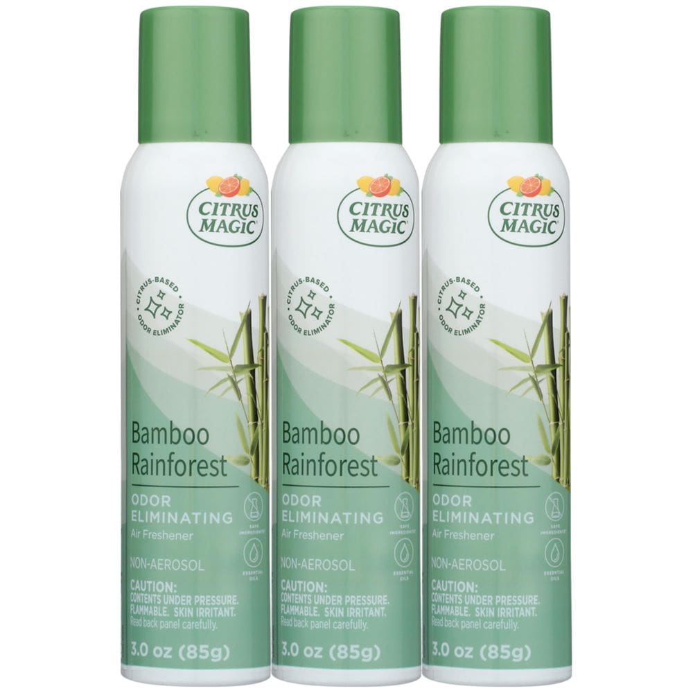 Spray purificador de ar Citrus Magic Bamboo Rainforest 90mL x3