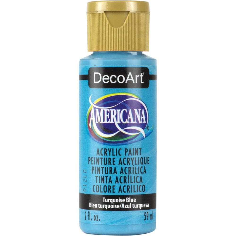 Tinta acrílica DecoArt Americana Azul Turquesa 60mL Não tóxica