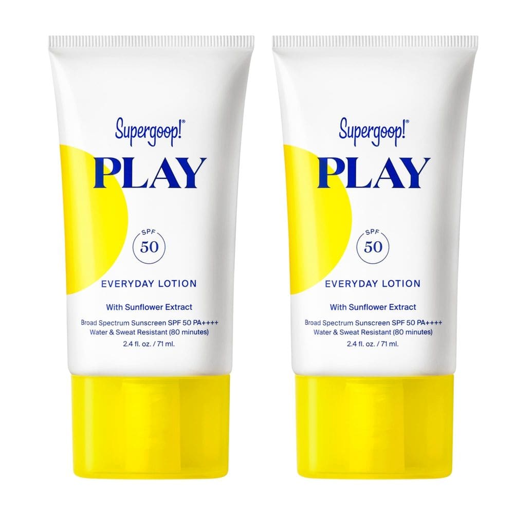 Protetor solar Supergoop! Loção de uso diário PLAY SPF 50 70 ml, pacote com 2