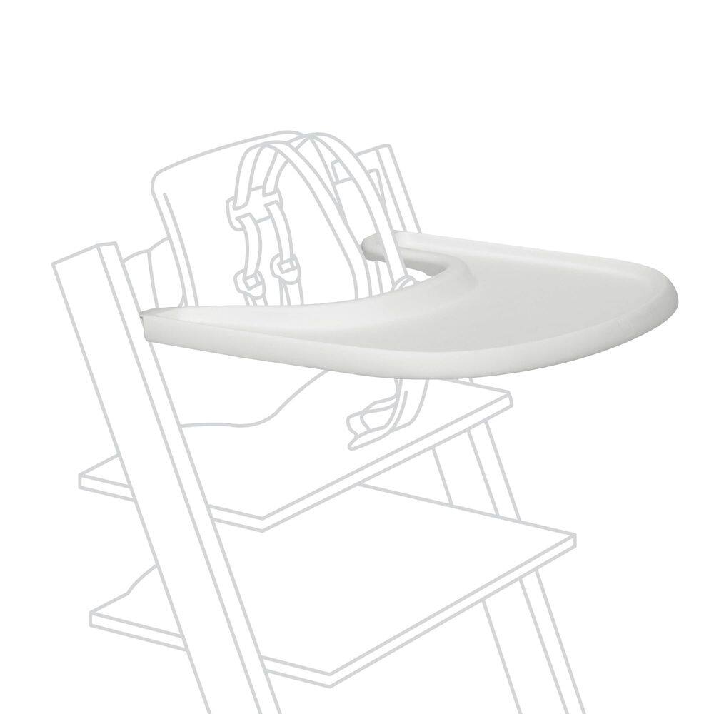 Bandeja Stokke Tripp Trapp branca para crianças de 6 a 36 meses
