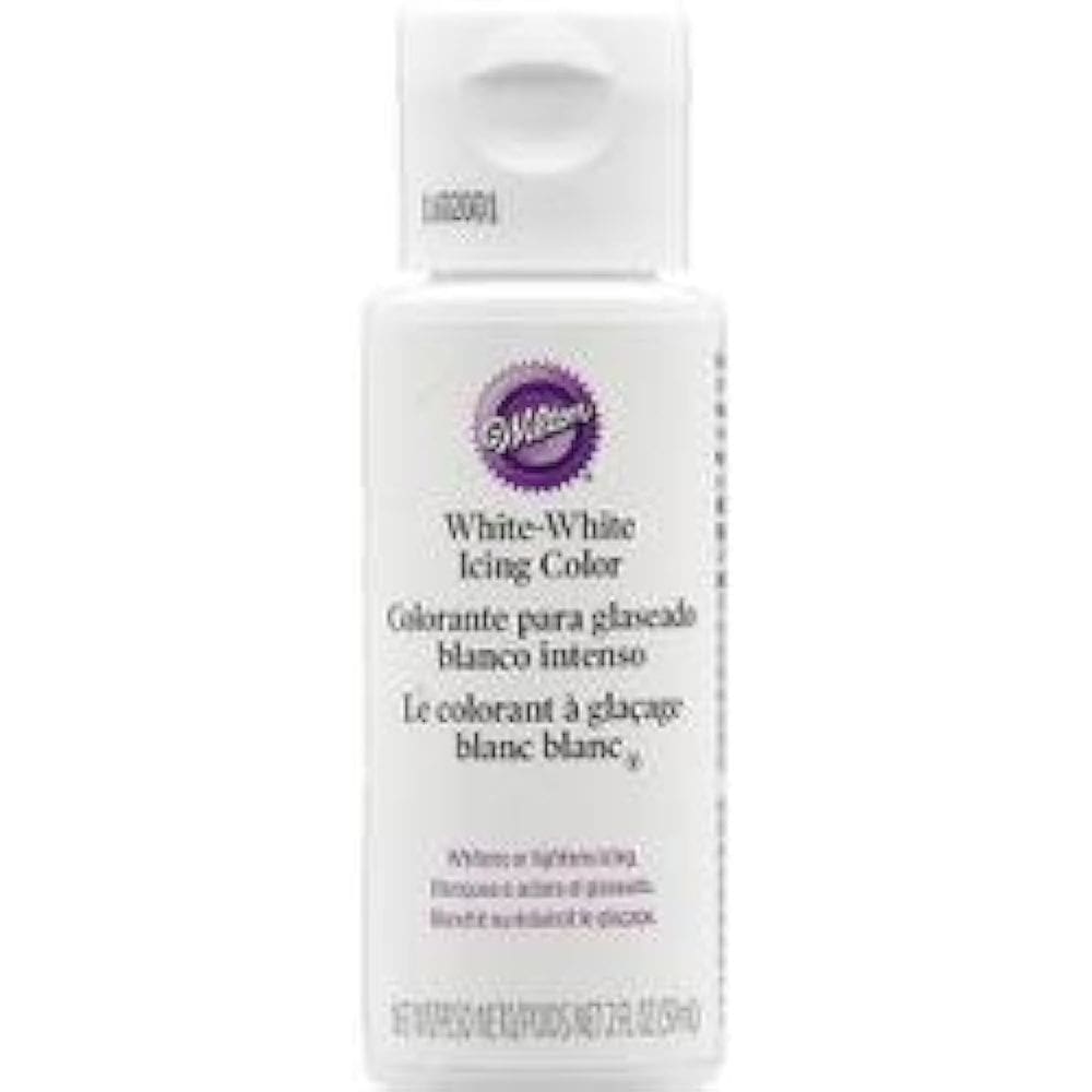 Corante alimentício Wilton Icing Color White 60 mL (pacote com 6)