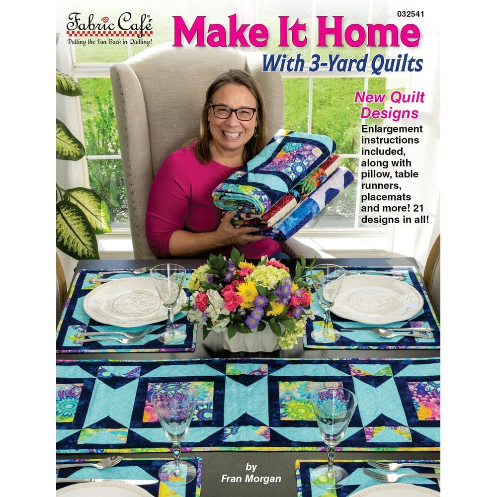 Livreto padrão Fabric Cafe Make It Home com colchas de 3 jardas