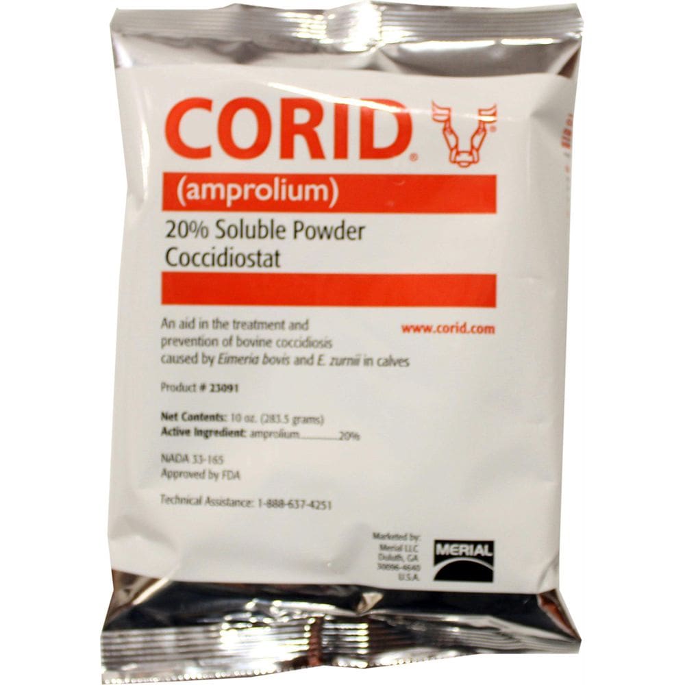 Pó solúvel Huvepharma Corid 20% para bezerros 10 onças