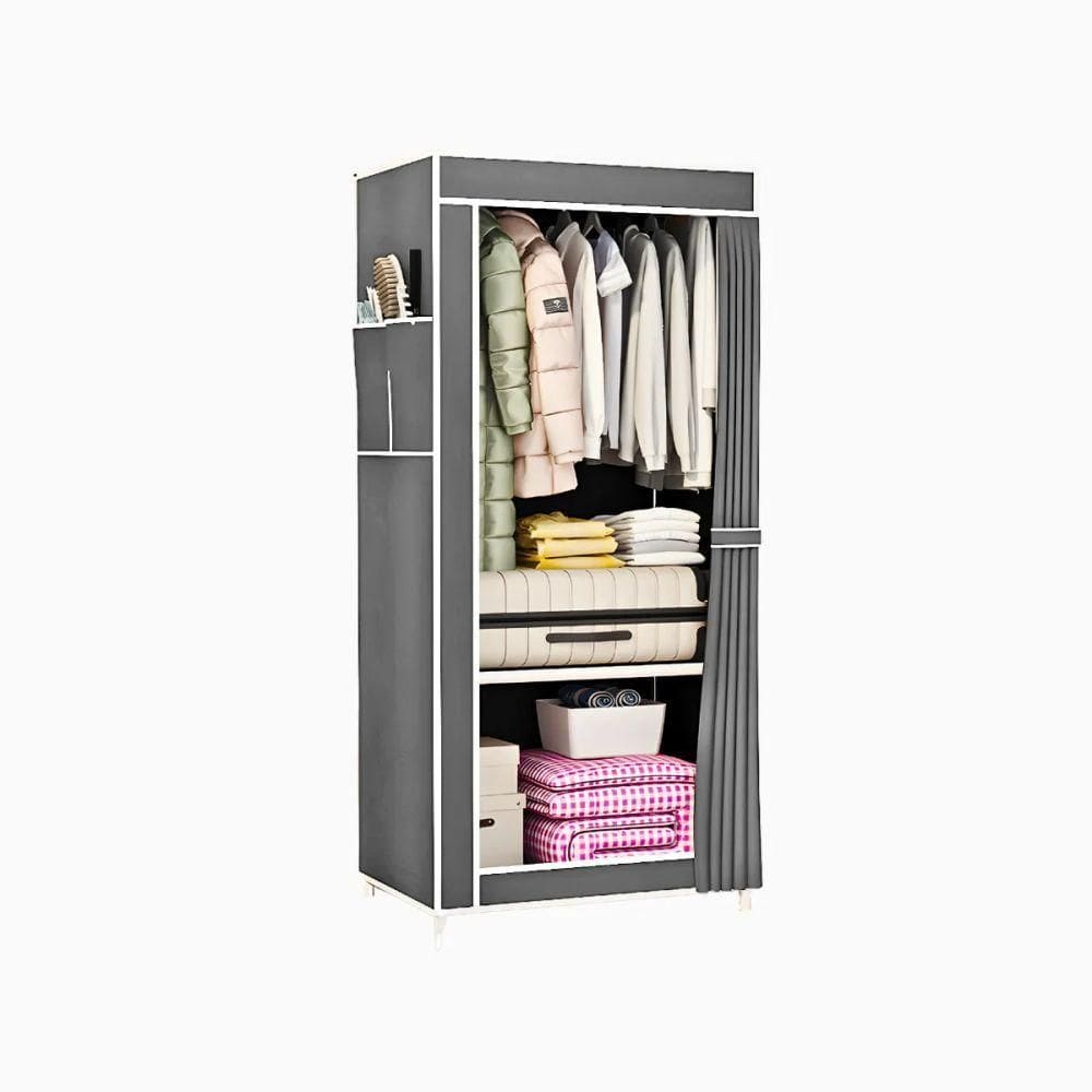 Guarda Roupa Closet Dobrável Organizador Com Capa De Tecido