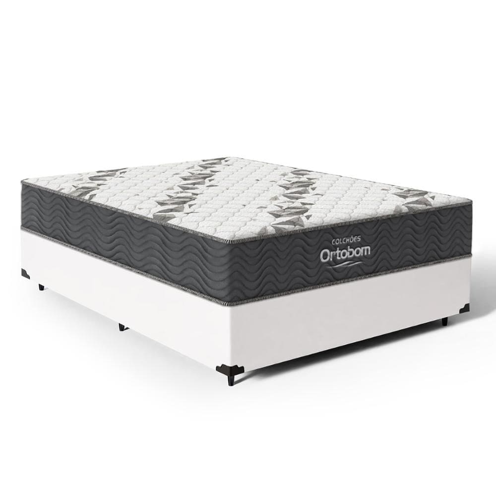 Cama Box com Colchão de Espuma D33 Ortobom Airtech 100 Casal 138cm