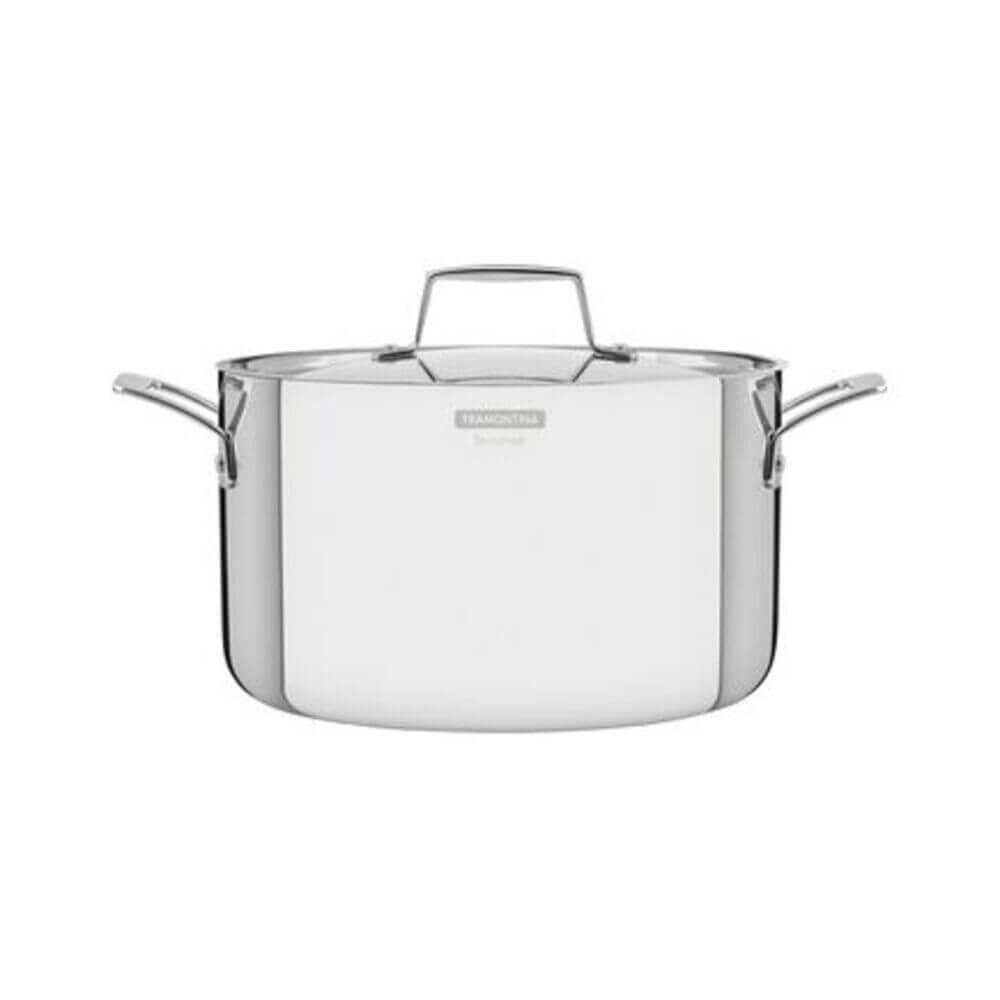 Caçarola Funda Tramontina Grano 20cm Em Inox Com Corpo Triplo