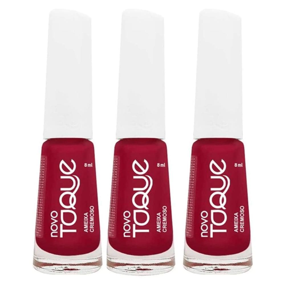 Kit 3 Esmalte Novo Toque Ameixa Cremoso 8ml