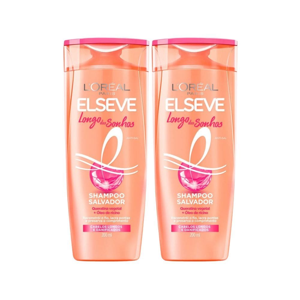 Kit 2 Shampoo Elseve Longo dos Sonhos 200ml