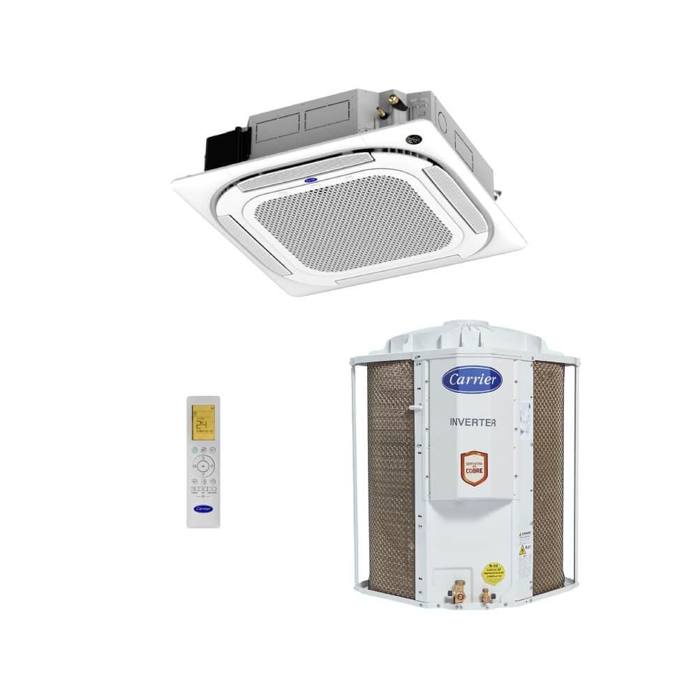 Ar Condicionado Split Cassete Inverter 4 Vias Carrier Connect 36000 BTUs Frio - 220V