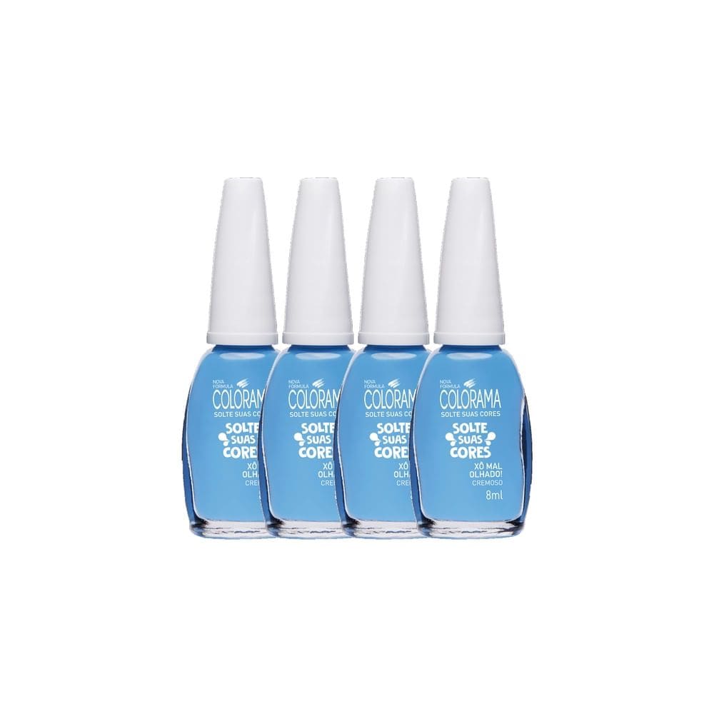 Kit 4 Esmalte Colorama Solte Suas Cores Xô Mal Olhado! 8ml