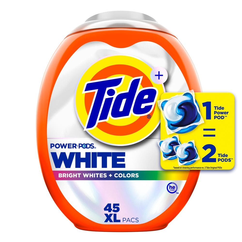 Detergente para roupa Tide Power PODS Plus Ultra OXI 45 unidades