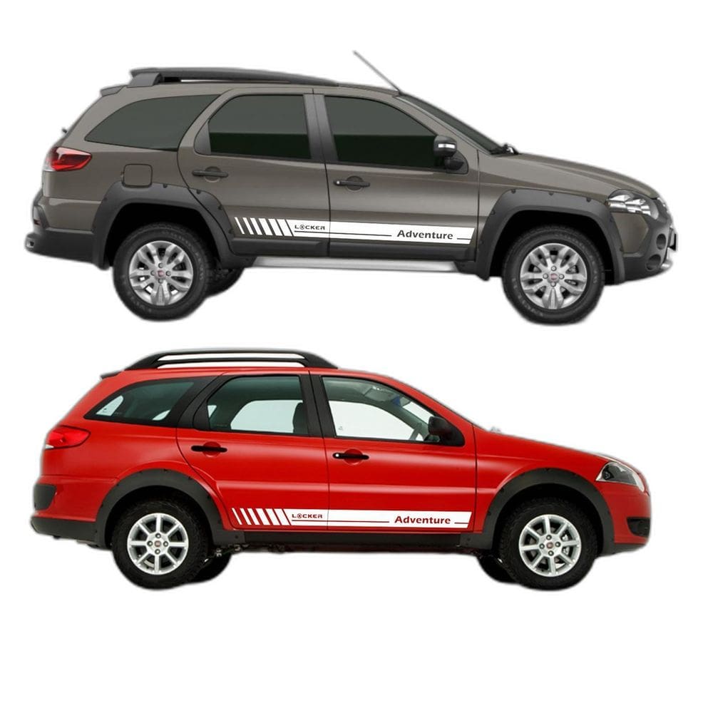 Adesivo Lateral Palio Weekend Ad1 Adventure Locker Faixa