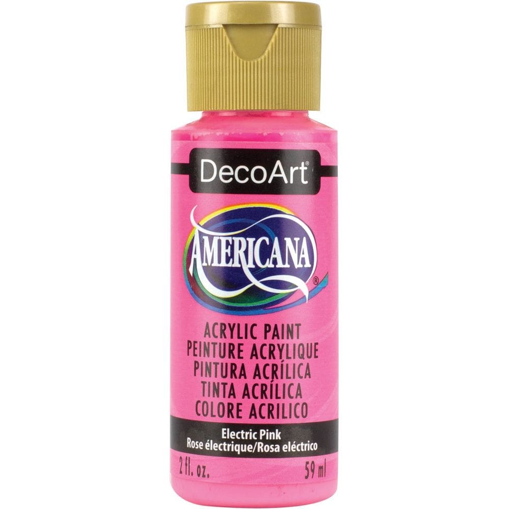 Tinta acrílica DecoArt Americana Electric Pink 60ml Não tóxica