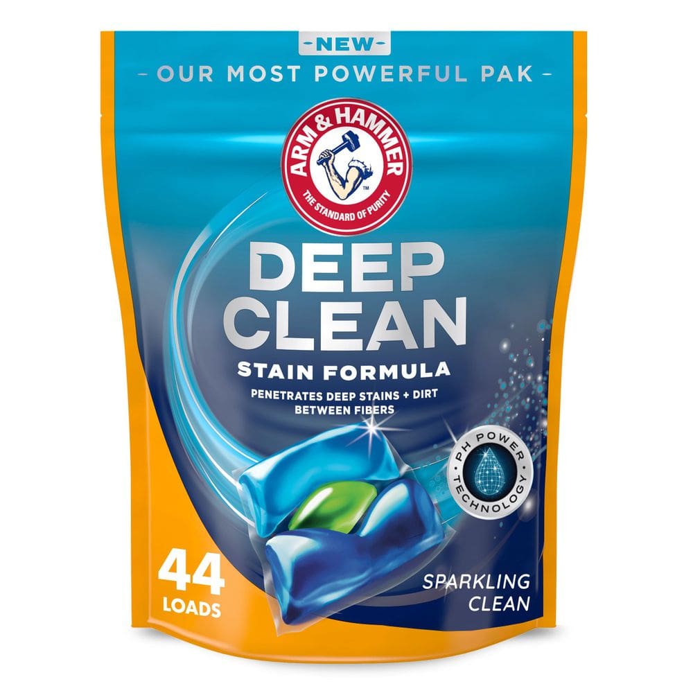 Detergente para roupa Arm & Hammer Deep Clean Stain 44 Power Packs