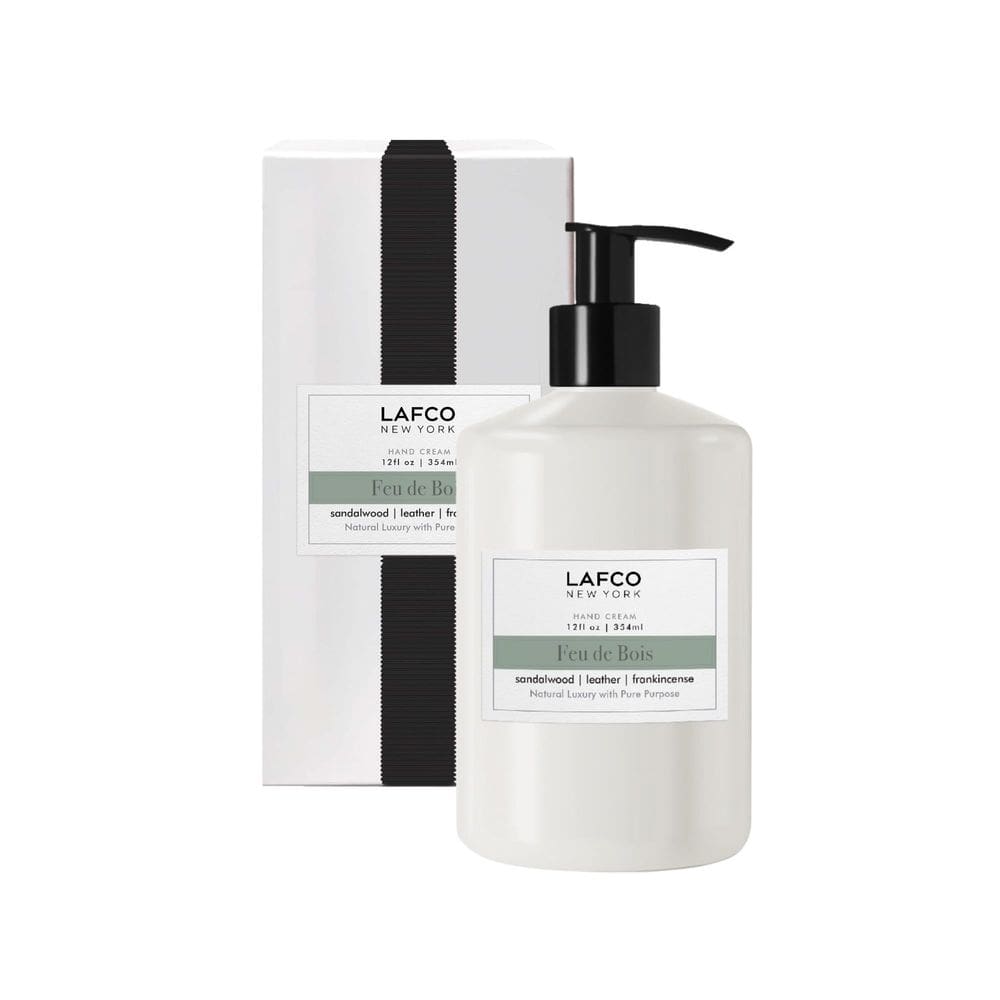 Creme para mãos LAFCO New York Feu de Bois 355ml restaura a pele