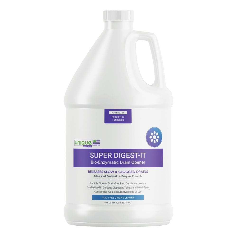 Abridor de drenos e removedor de entupimentos Unique Super Digest-It 3,8 L