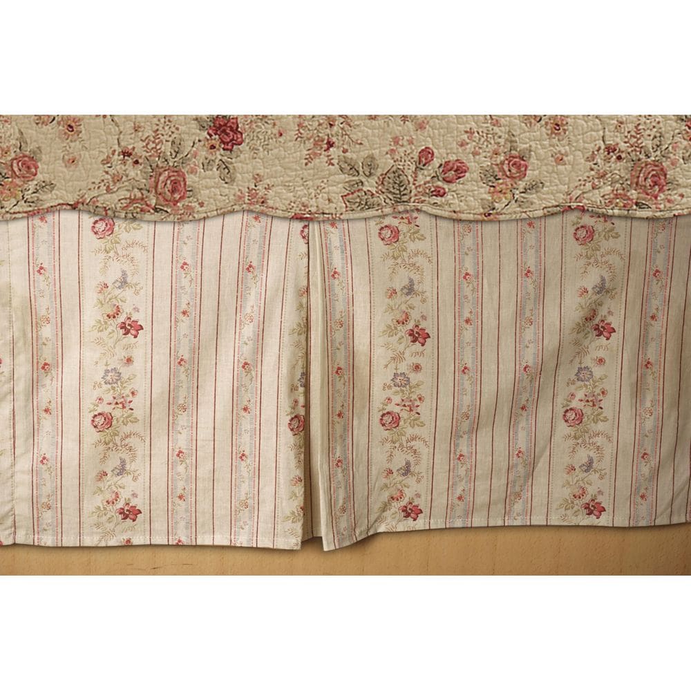 Saia de cama Greenland Home Antique Rose King Size