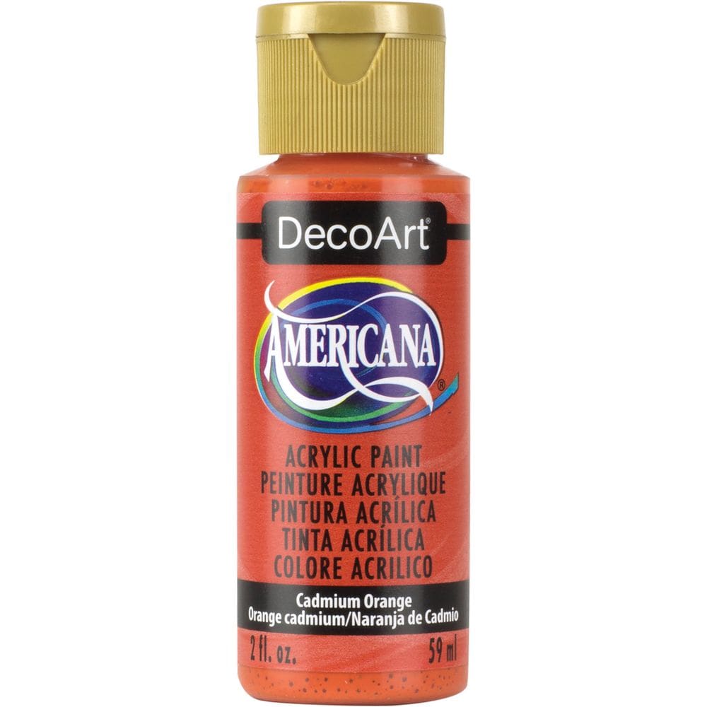 Tinta acrílica DecoArt Americana Cadmium Orange 60mL Não tóxica