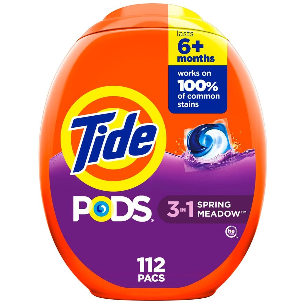 Detergente para roupa Tide PODS Spring Meadow Scent 112 pacotes