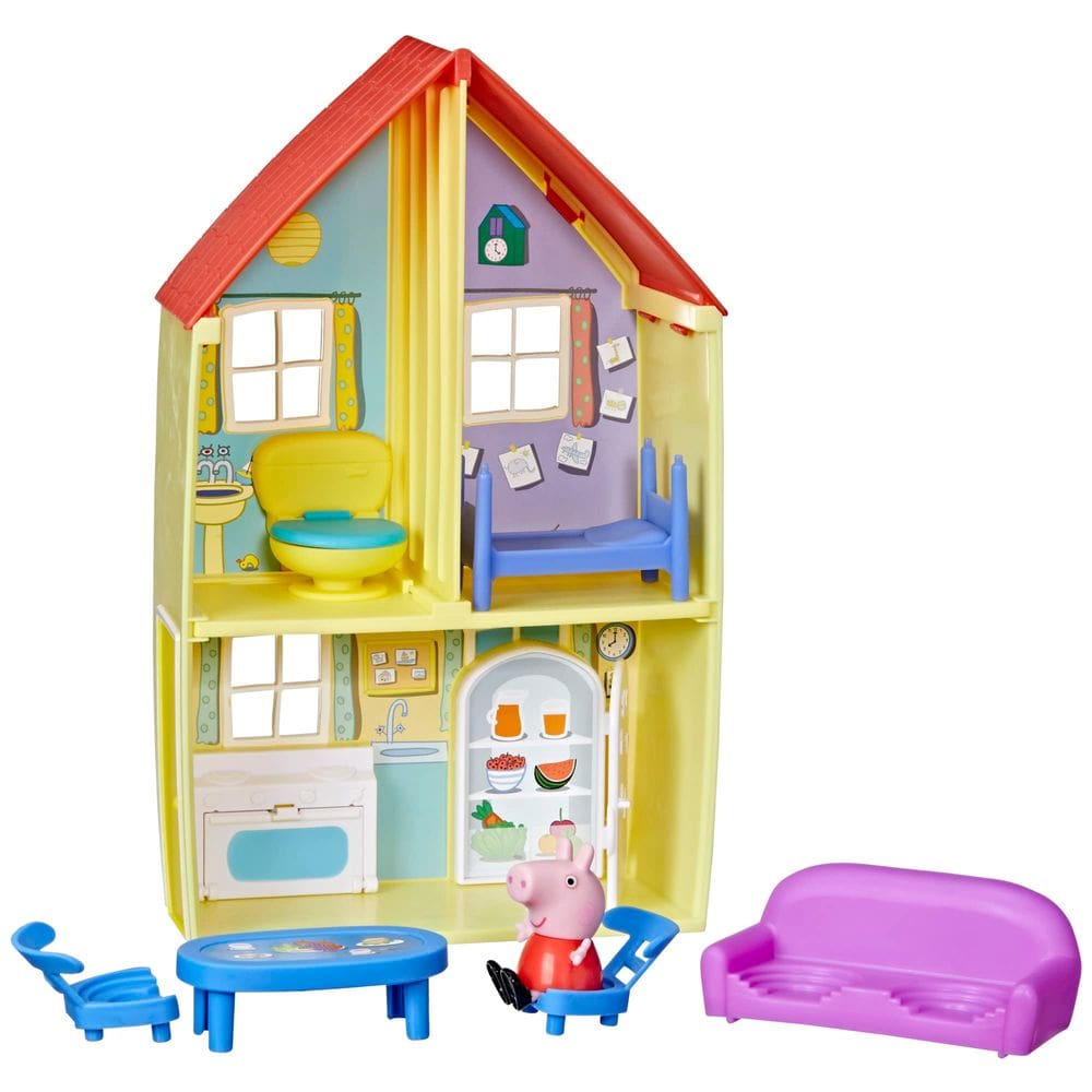 Conjunto de brinquedos Peppa Pig Peppa`s Adventures Family House com boneco