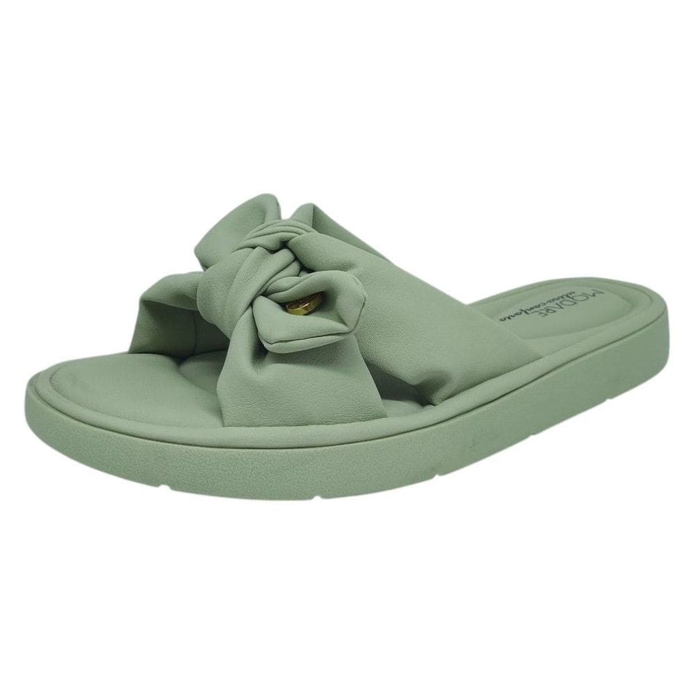 Chinelo Feminino Slide Rasteiro Laço Conforto Casual Modare