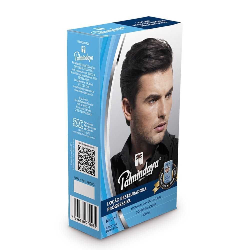 Loção Restauradora Progressiva Palmindaya 160ml Cx Azul